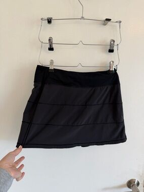 lululemon athletica Black Performance Skirt with Layered Waist